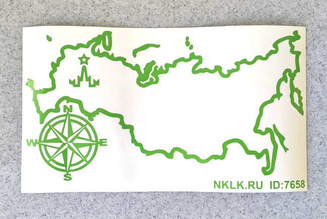 Наклейка «Карта России»