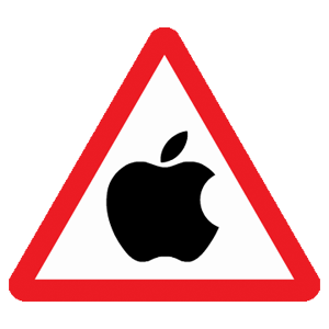 Наклейка «Внимание Apple» (ID:187)
