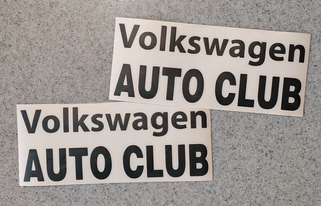 Красная наклейка «Клубная наклейка Volkswagen auto club» - купить от 70 руб.