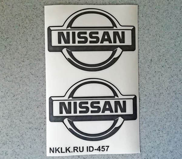 Фиолетовая наклейка «Логотип Nissan» - купить от 80 руб.