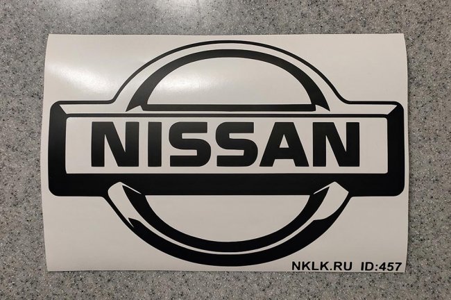 Фиолетовая наклейка «Логотип Nissan» - купить от 80 руб.