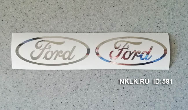 Желтая наклейка «Ford logo» - купить от 42 руб.