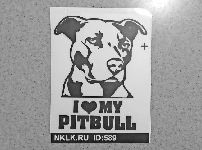   I love my pitbull -   133 .