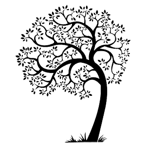 Наклейка «Лиственное дерево» (ID:5958)