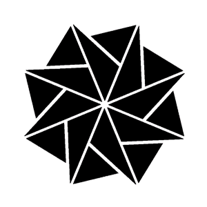Наклейка Многоугольник из треугольников