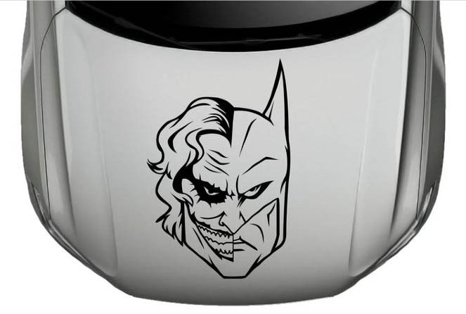 Светло-зеленая наклейка «Joker-batman» - купить от 187 руб.