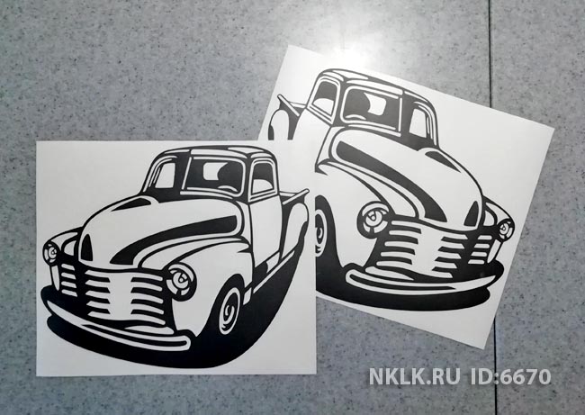 Красная наклейка «Пикап (Pickup)» - купить от 170 руб.