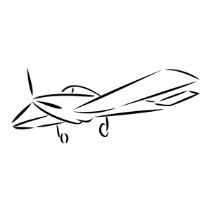 Наклейка «Легкомоторный самолет» (ID:6878)