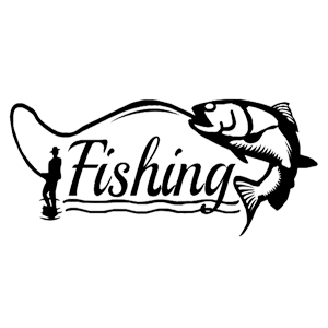 Наклейка Fishing (рыбалка)