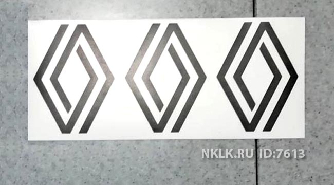 Красная наклейка «Логотип Рено» - купить от 6 руб.