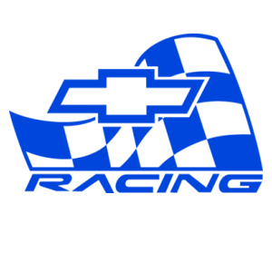 Синяя наклейка «Chevrolet Racing» - купить от 106 руб.