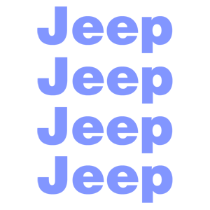 Голубая наклейка «Jeep на диски» - купить от 18 руб.