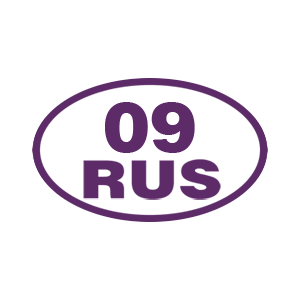 Наклейка «09 RUS (Республика Карачаево-Черкесия)»