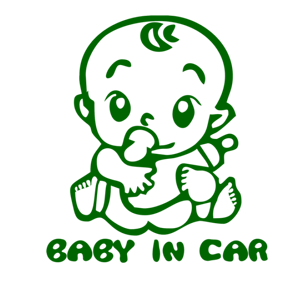 Baby in car (  )