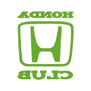 Развернутая по горизонтали Светло-зеленая наклейка «Honda club» - купить от 85 руб.
