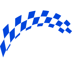 Синяя наклейка «Racing Flag» - купить от 163 руб.