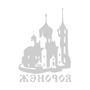 Развернутая по горизонтали Серебряная наклейка «Воронеж» - купить от 122 руб.