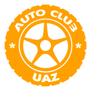 Оранжевая наклейка «UAZ club» - купить от 133 руб.
