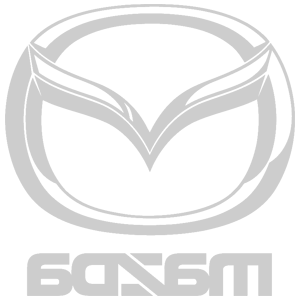 Развернутая по горизонтали Серебряная наклейка «Mazda logo» - купить от 98 руб.