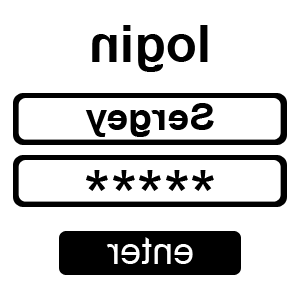 Развернутая по горизонтали Черная наклейка «Login password» - купить от 84 руб.