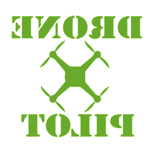 Развернутая по горизонтали Светло-зеленая наклейка «Пилот дрона» - купить от 98 руб.