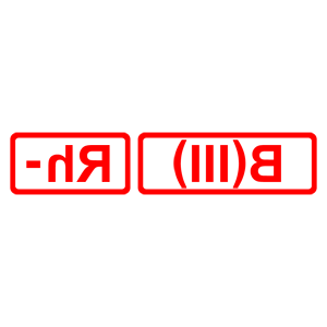        B(III) Rh- ( ) -   5 .