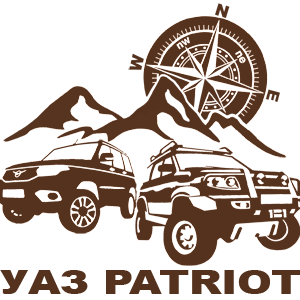 Коричневая наклейка «Уаз (UAZ)» - купить от 308 руб.