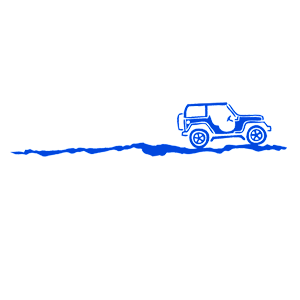  Jeep on the road