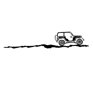  Jeep on the road