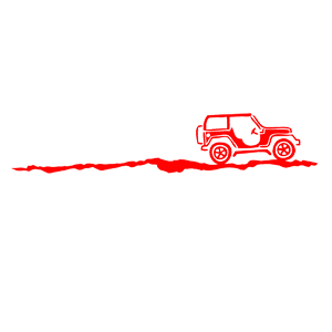  Jeep on the road