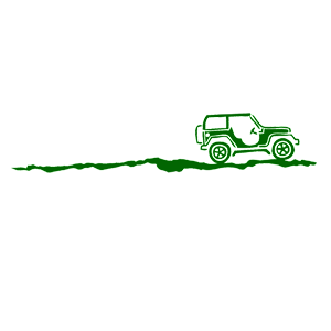  Jeep on the road