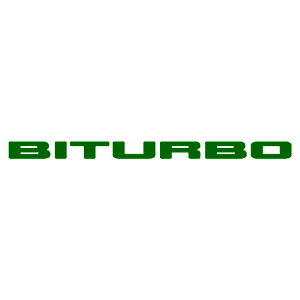 Зеленая наклейка «Biturbo» - купить от 14 руб.
